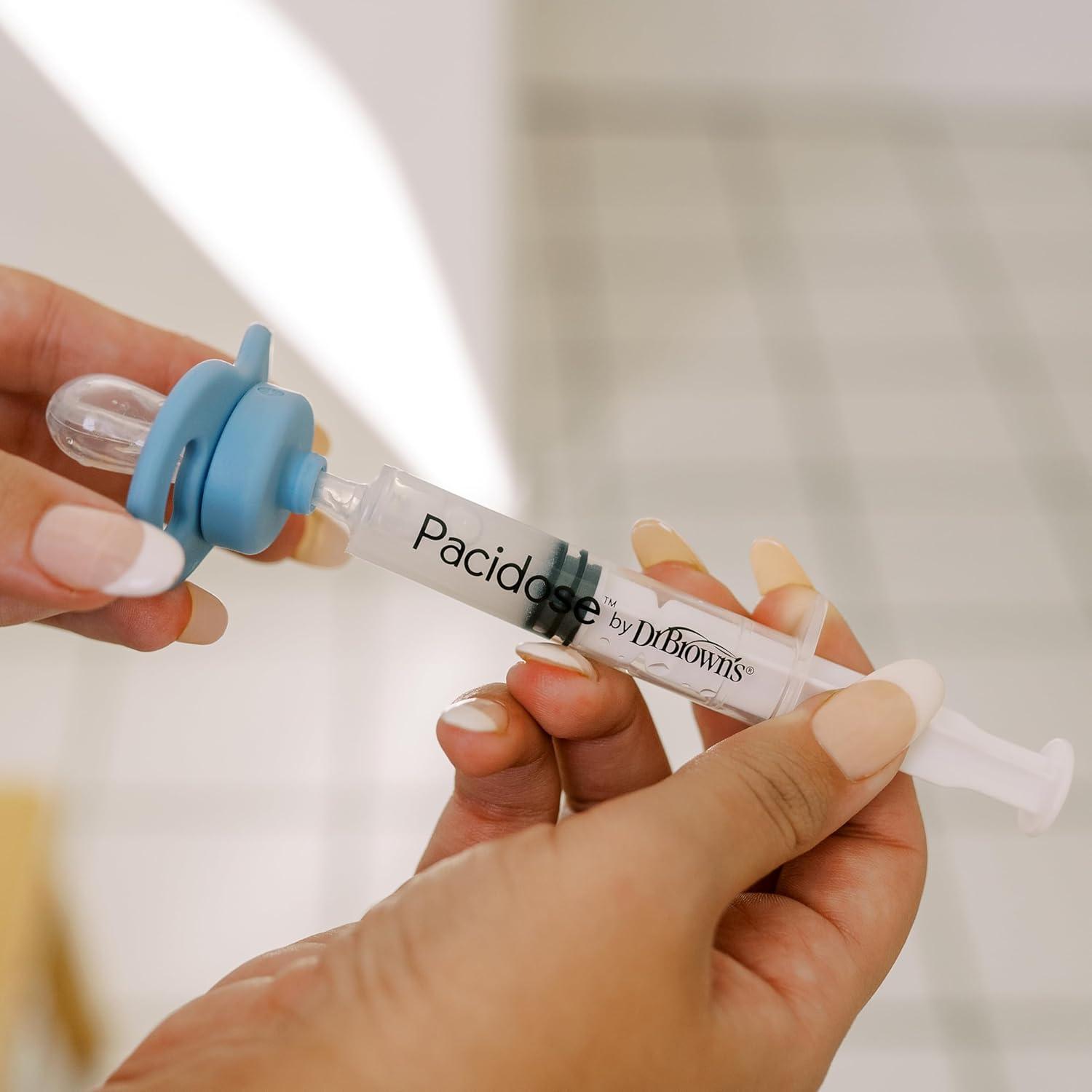 image:imageDr Browns Pacidose Liquid Medicine Dispenser for Babies and Toddlers Oral Syringe and Two Bulb Sizes 06 m and 618 m BPAFree2 Count Pack of 1