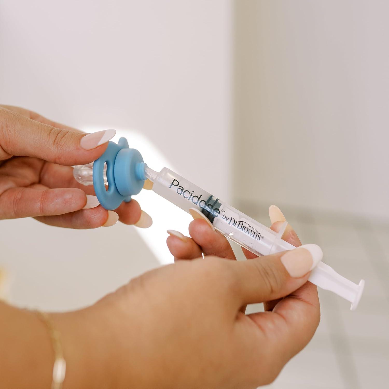 image:imageDr Browns Pacidose Liquid Medicine Dispenser for Babies and Toddlers Oral Syringe and Two Bulb Sizes 06 m and 618 m BPAFree2 Count Pack of 1