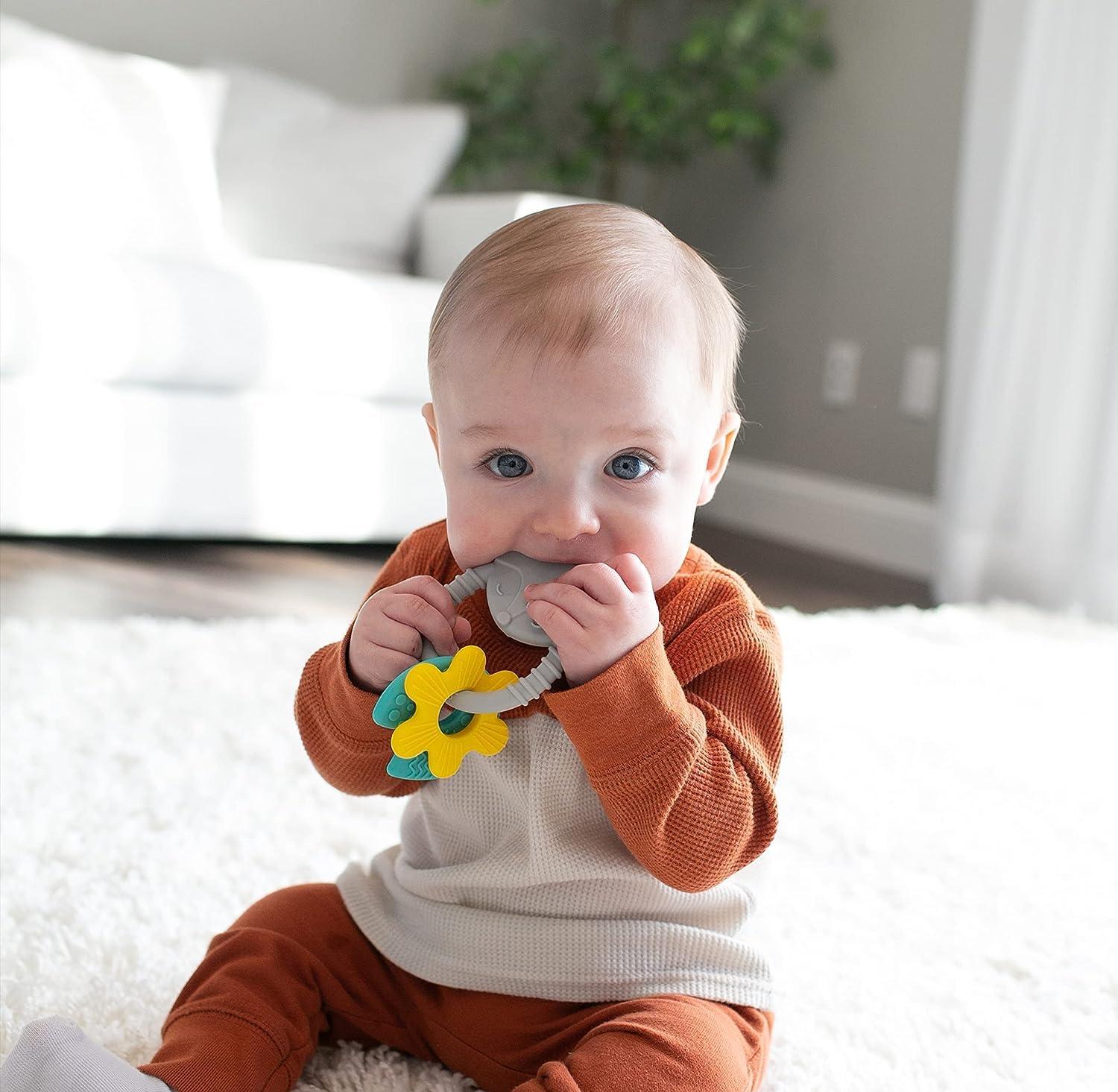 image:imageDr Browns Ridgees Giraffe Massaging Baby Teether Designed by a Pediatric Dentist BPA Free 3mFox Learning Loops