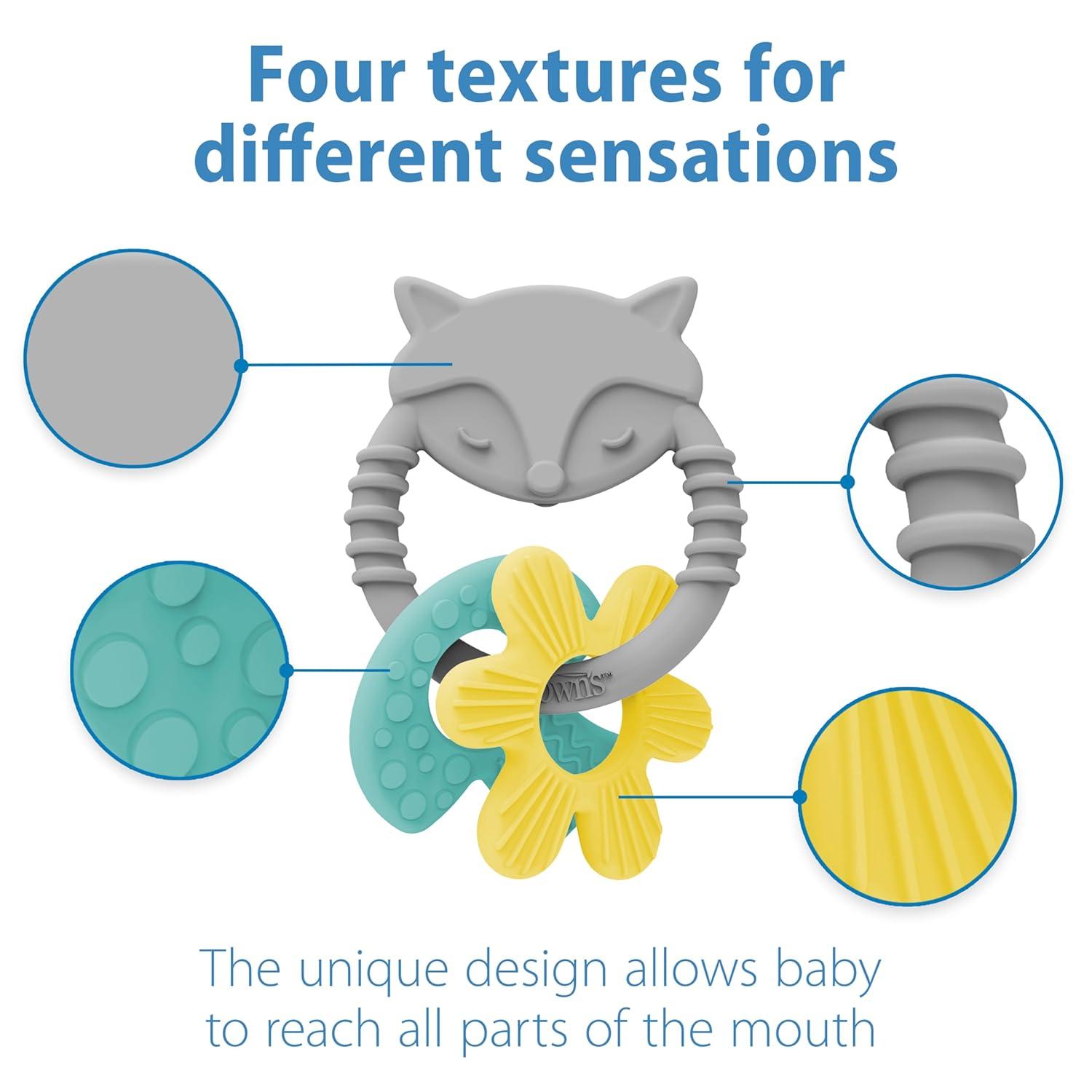 image:imageDr Browns Ridgees Giraffe Massaging Baby Teether Designed by a Pediatric Dentist BPA Free 3mFox Learning Loops