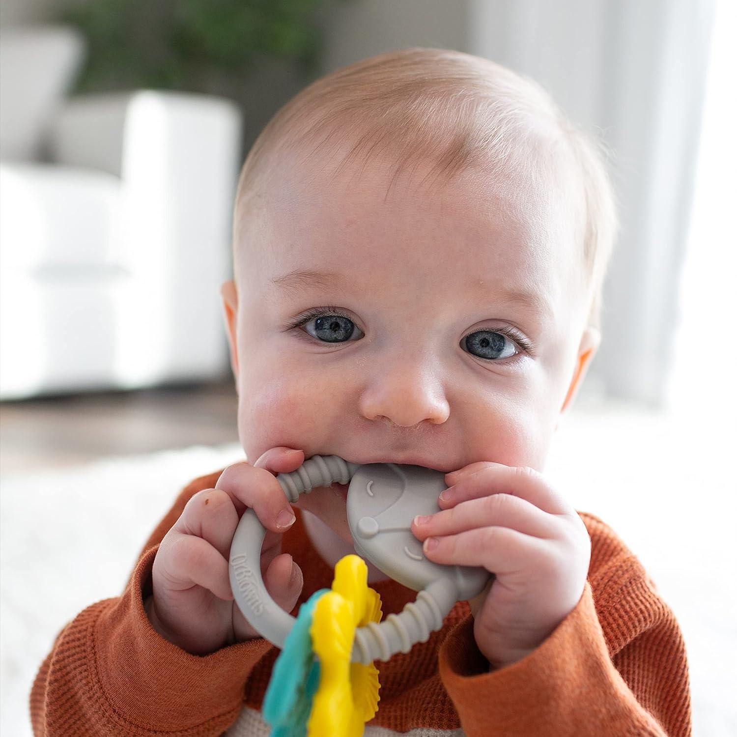 image:imageDr Browns Ridgees Giraffe Massaging Baby Teether Designed by a Pediatric Dentist BPA Free 3mFox Learning Loops