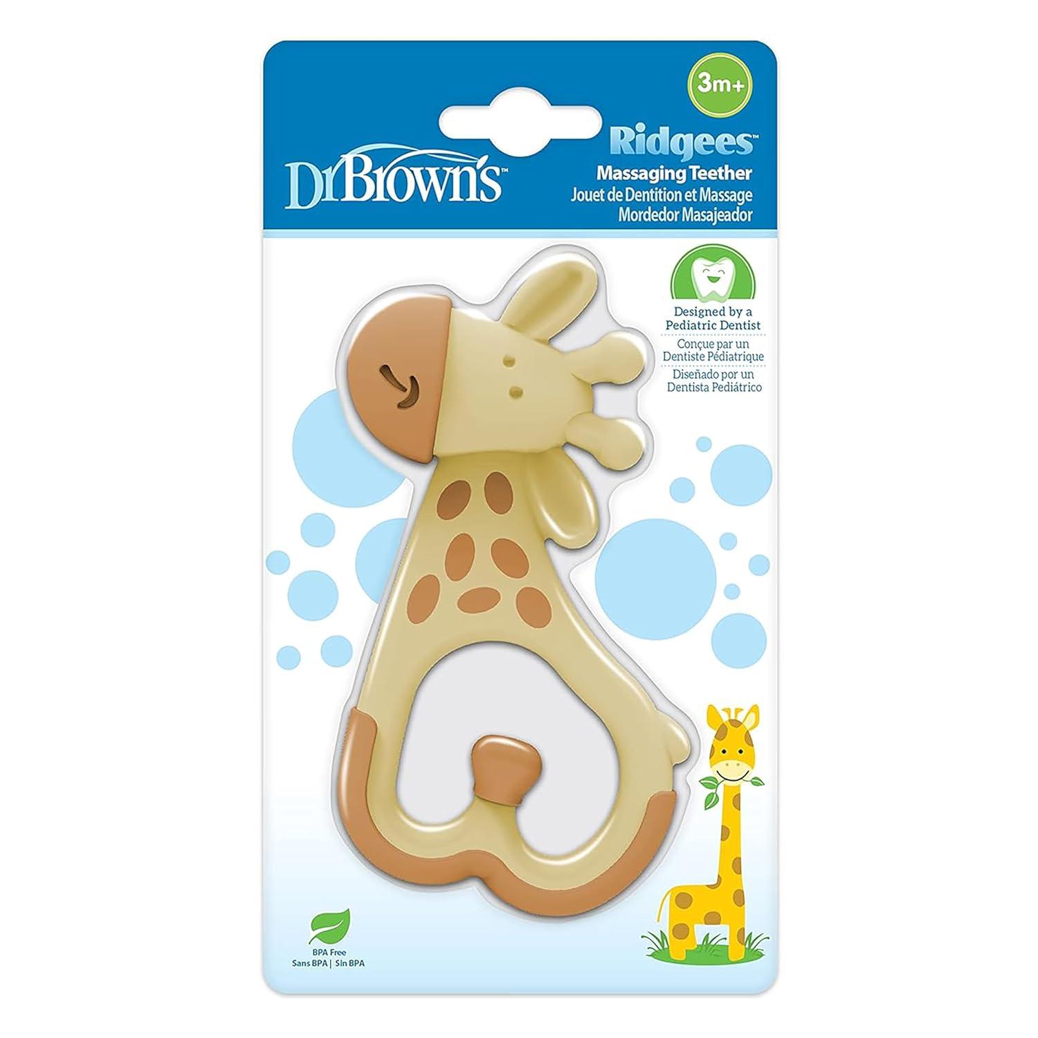 image:imageDr Browns Ridgees Giraffe Massaging Baby Teether Designed by a Pediatric Dentist BPA Free 3mGiraffe Textured Teether Value Pack