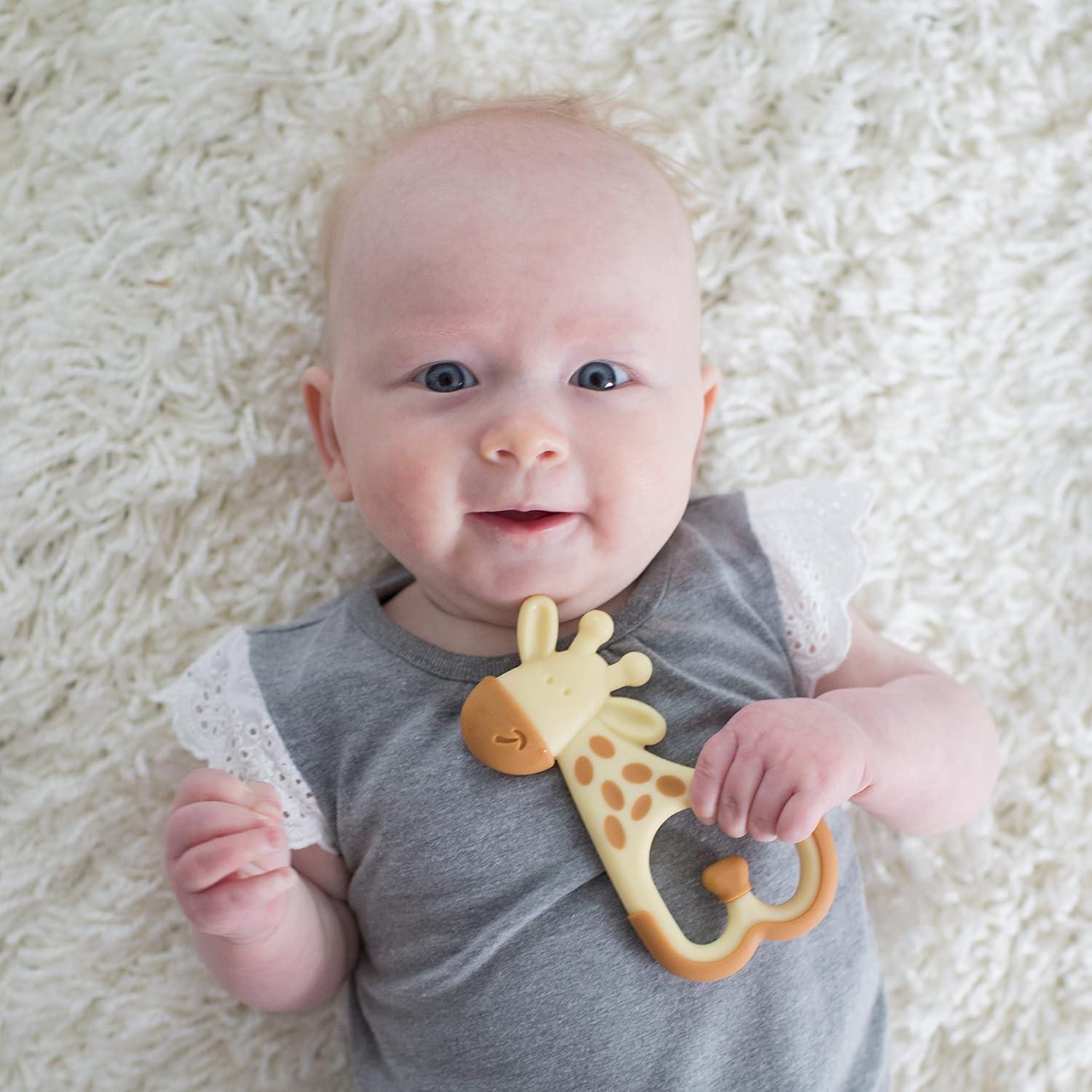 image:imageDr Browns Ridgees Giraffe Massaging Baby Teether Designed by a Pediatric Dentist BPA Free 3mGiraffe Textured Teether