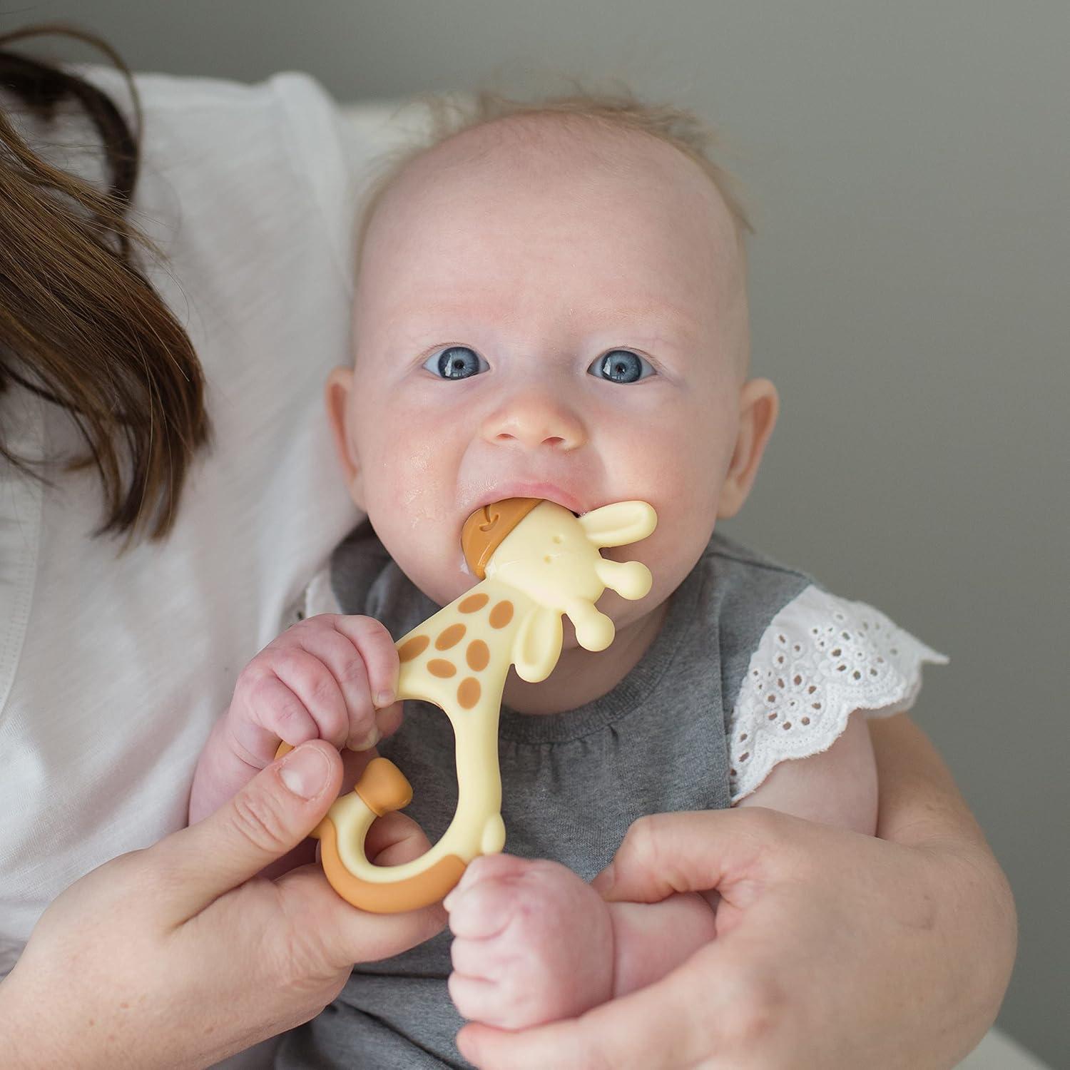 image:imageDr Browns Ridgees Giraffe Massaging Baby Teether Designed by a Pediatric Dentist BPA Free 3mGiraffe Textured Teether