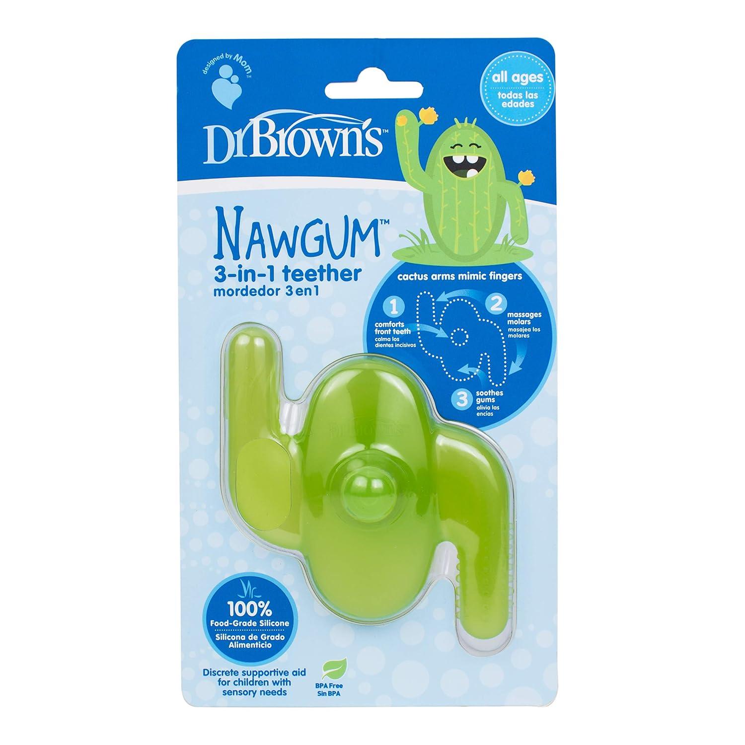 image:imageDr Browns Ridgees Giraffe Massaging Baby Teether Designed by a Pediatric Dentist BPA Free 3mNawgum 3in1