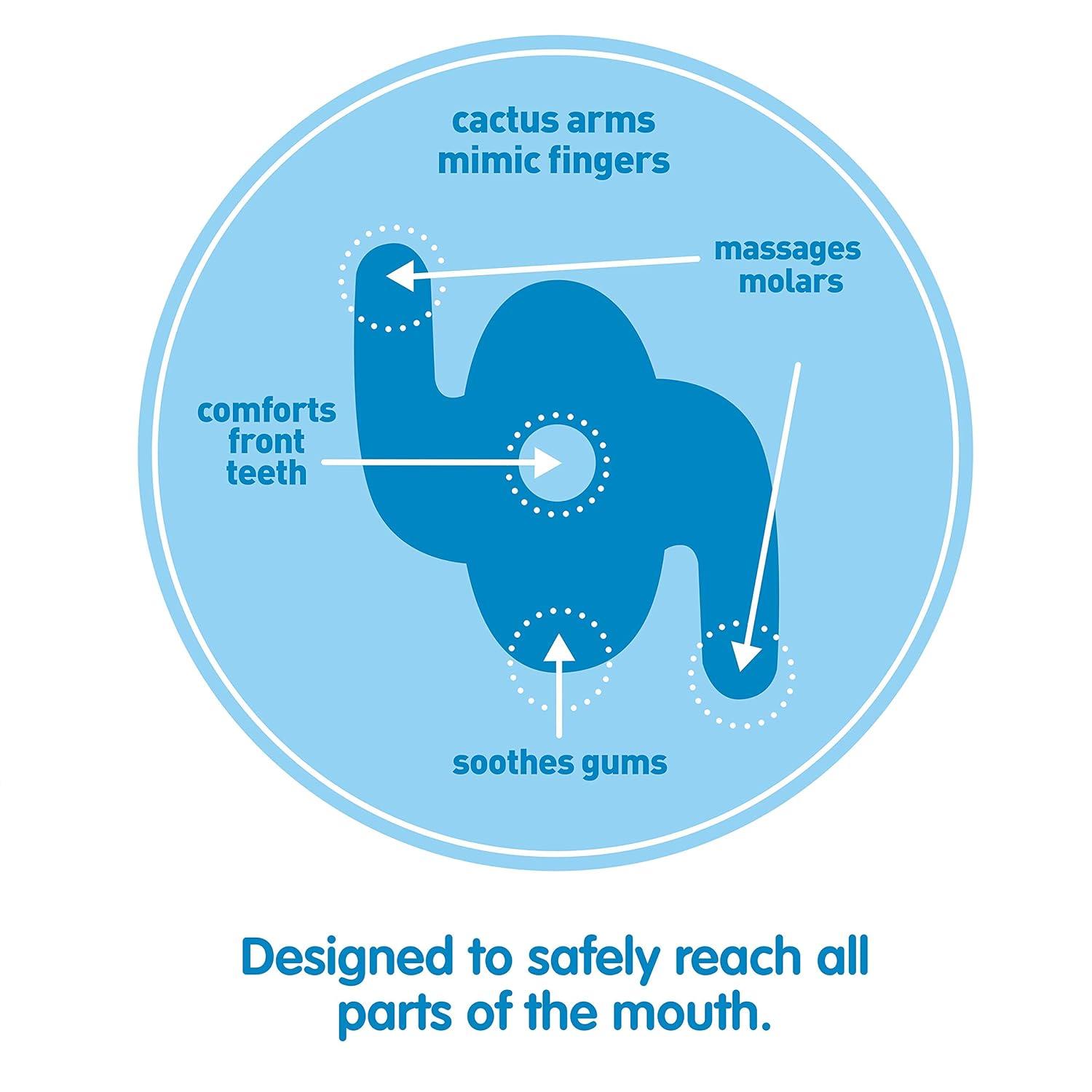 image:imageDr Browns Ridgees Giraffe Massaging Baby Teether Designed by a Pediatric Dentist BPA Free 3mNawgum 3in1