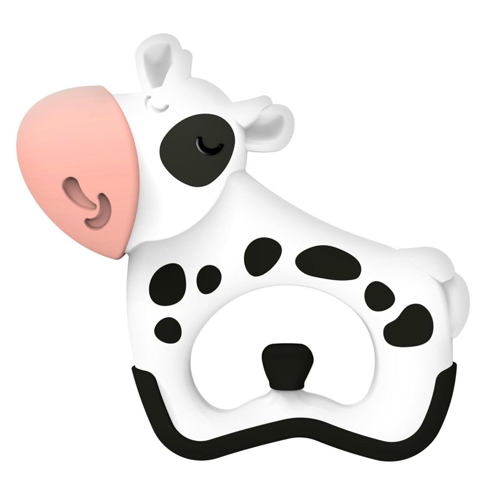 image:imageDr Browns Ridgees Giraffe Massaging Baby Teether Designed by a Pediatric Dentist BPA Free 3mWhite Black Spots