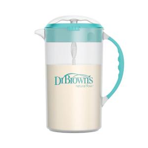 image:imageDr Browns Baby Formula Mixing Pitcher with Adjustable Stopper Locking Lid and No Drip Spout 36 oz BPAFree Teal 1Pack