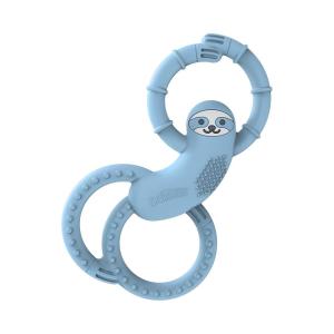 image:imageDr Browns Flexees Teether Pink Bunny Soft 100 Silicone Baby Teether BPA Free 3m 1 PackSloth  Blue