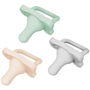 image:imageDr Browns HappyPaci 100 Silicone Baby Pacifier Contoured OnePiece Design GrayGreenEcru 06m BPAFree 3Pack3Pack  GrayGreenEcru