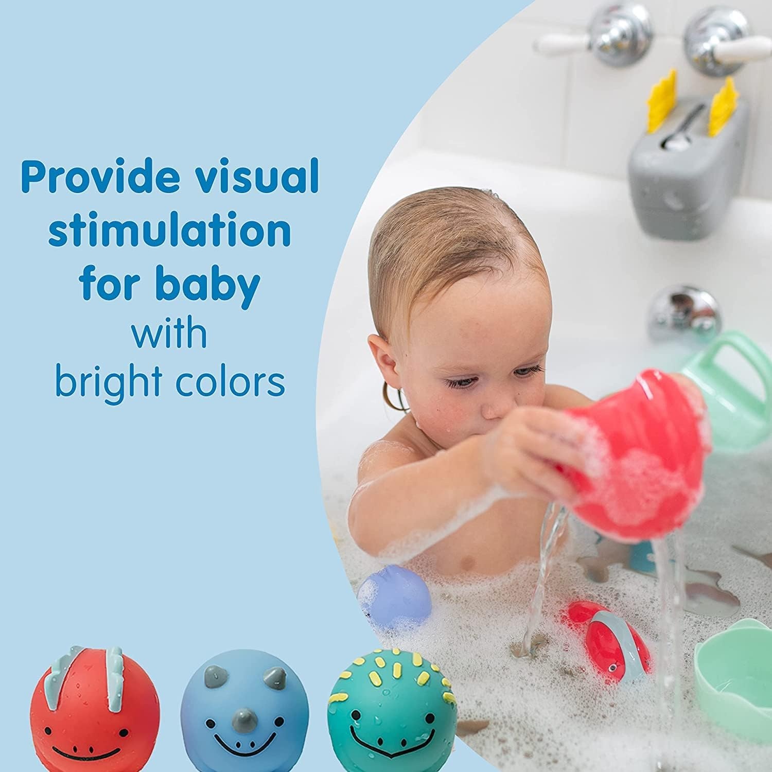 image:imageDr Browns Baby and Toddler Toothbrush Green Dinosaur 1Pack 14 Years CleanUp Float amp Hatch Dino Eggs Bath Toy 6m DinoSoft Baby Bath Spout Cover BPA Free Certified Plastic NeutralDino Hatch Eggs Dino Bath Spout Cover and Green Dino Toothbrush