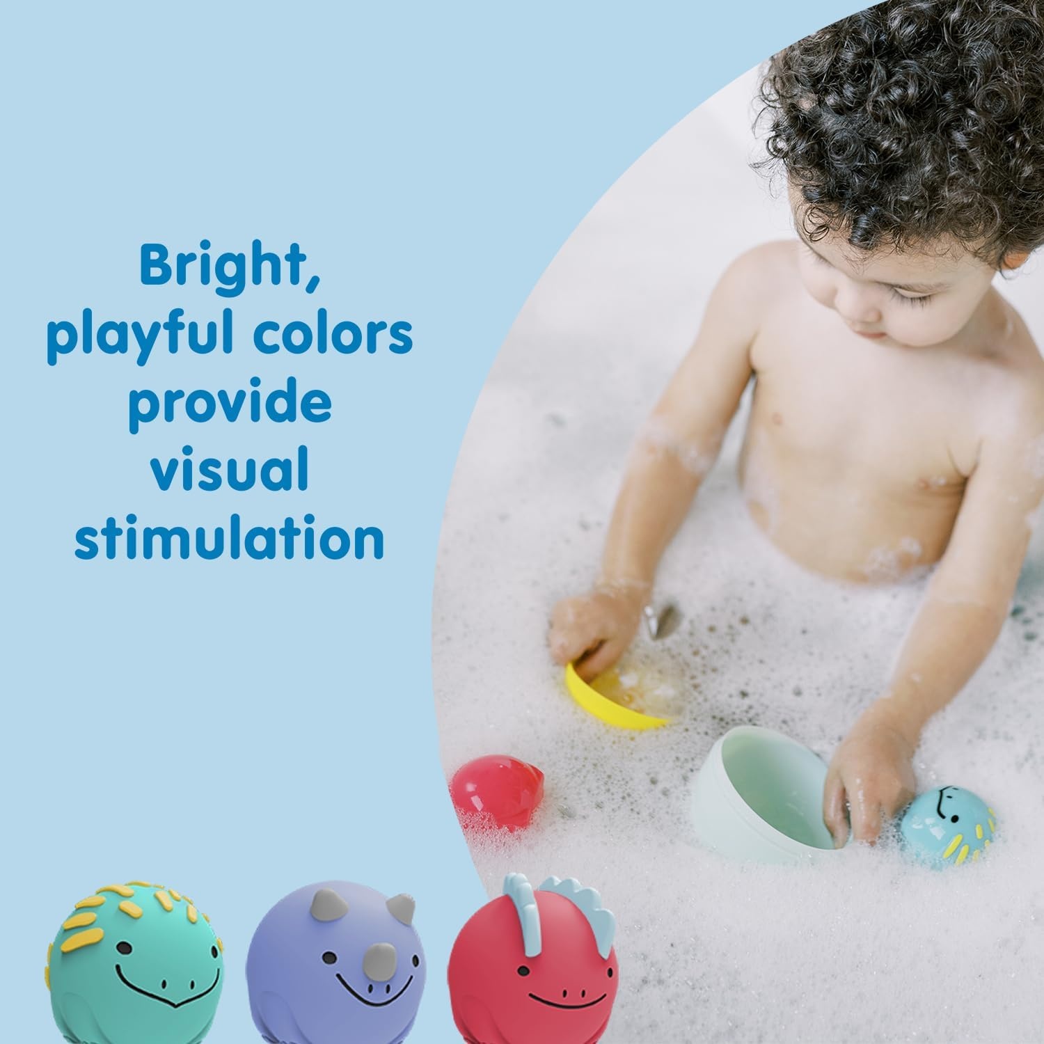 image:imageDr Browns Baby and Toddler Toothbrush Green Dinosaur 1Pack 14 Years CleanUp Float amp Hatch Dino Eggs Bath Toy 6m DinoSoft Baby Bath Spout Cover BPA Free Certified Plastic NeutralDino Hatch Eggs