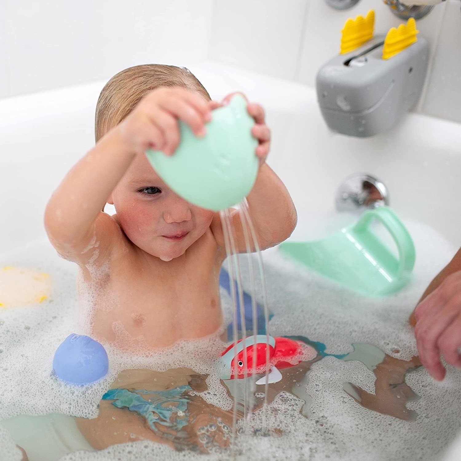 image:imageDr Browns Baby and Toddler Toothbrush Green Dinosaur 1Pack 14 Years CleanUp Float amp Hatch Dino Eggs Bath Toy 6m DinoSoft Baby Bath Spout Cover BPA Free Certified Plastic NeutralDino Hatch Eggs Dino Bath Spout Cover and Green Dino Toothbrush