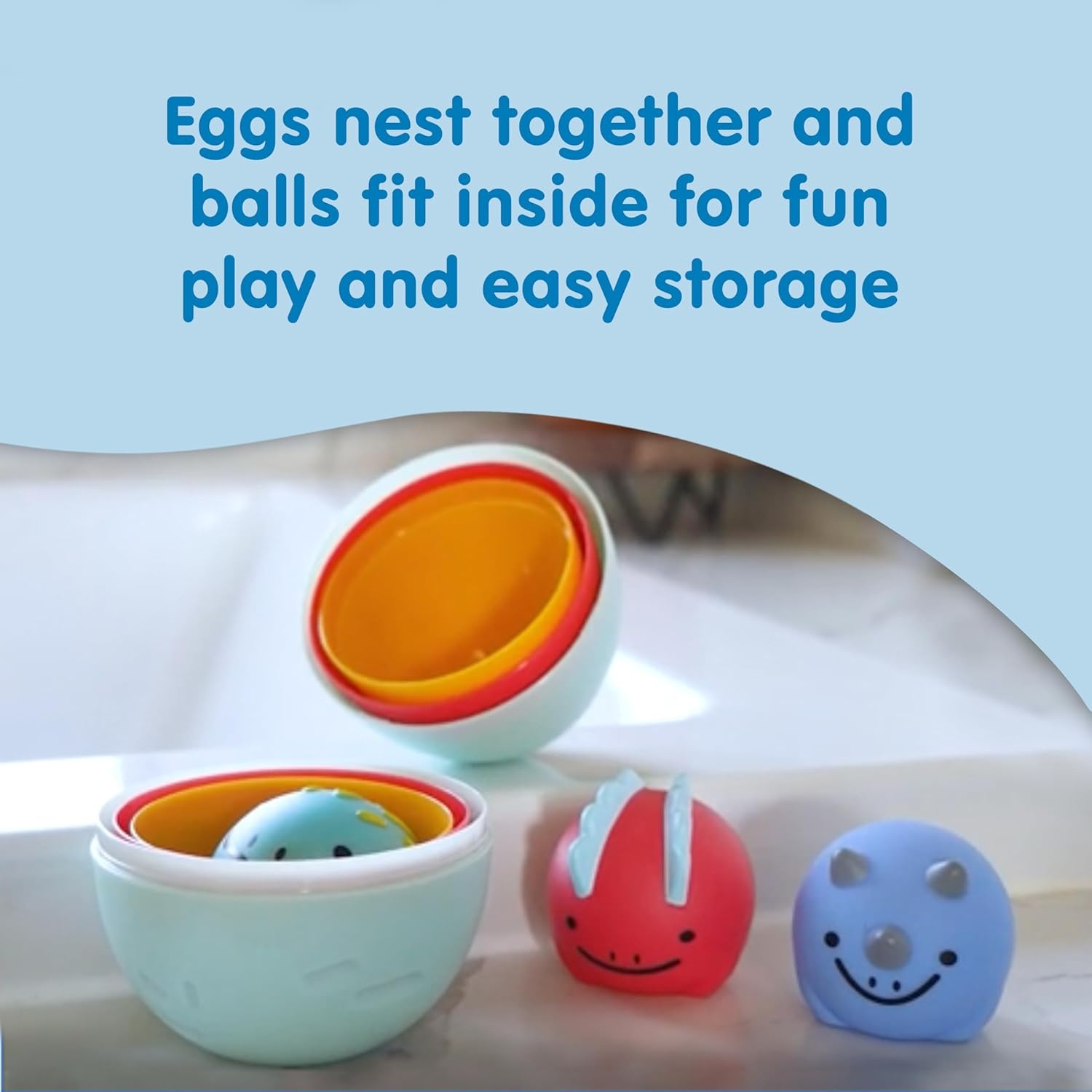 image:imageDr Browns Baby and Toddler Toothbrush Green Dinosaur 1Pack 14 Years CleanUp Float amp Hatch Dino Eggs Bath Toy 6m DinoSoft Baby Bath Spout Cover BPA Free Certified Plastic NeutralDino Hatch Eggs