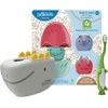 Dino Hatch Eggs  Dino Bath Spout Cover  and Green Dino Toothbrush