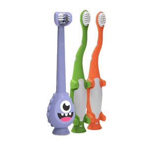 image:imageDr Browns ToothScrubber Toddler Toothbrush Monster and Dinosaurs 3Pack