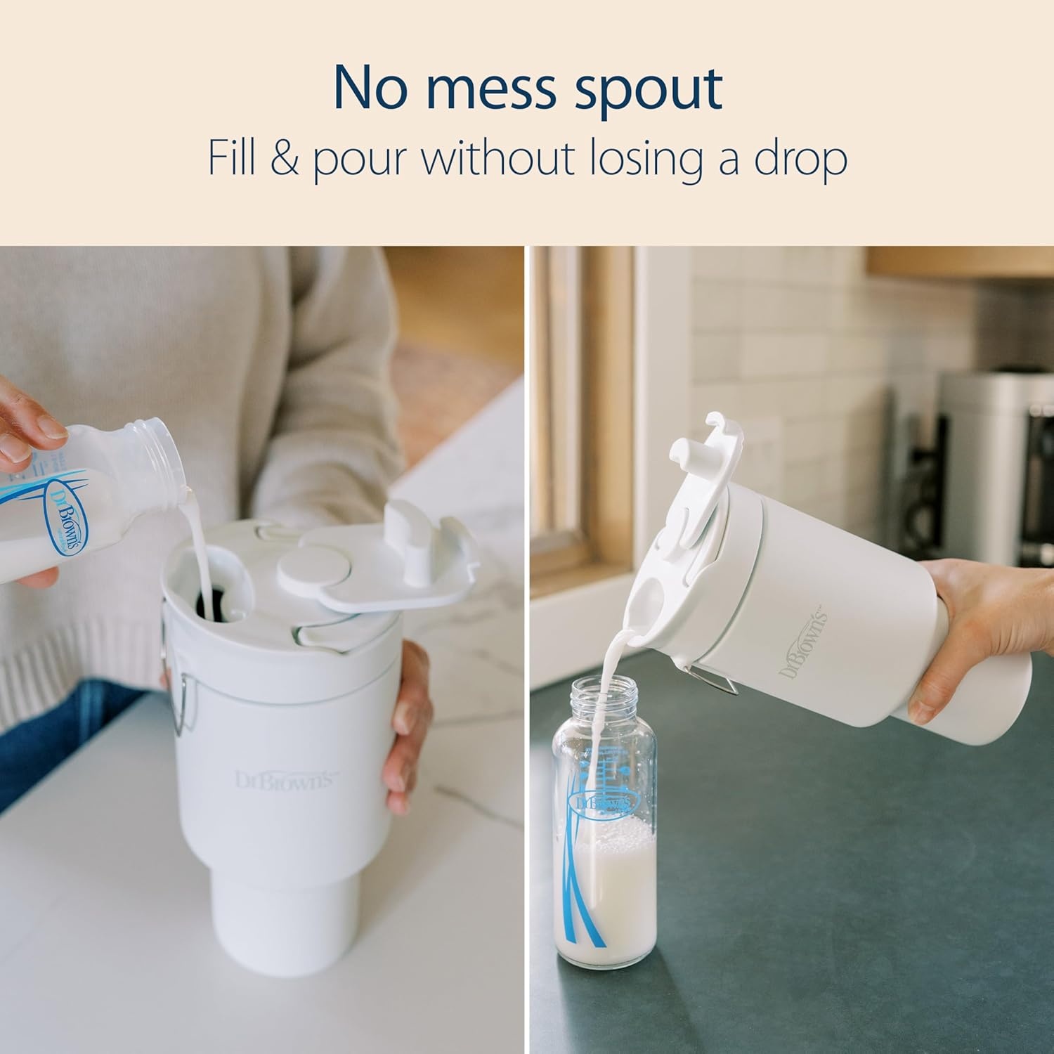 image:imageDr Browns Breast Milk and Formula Chiller Portable Insulated Storage for Breast Pumping and Bottle Feeding 20 oz590 mL Capacity Arctic White BPAFree 1PackArctic White Value Pack