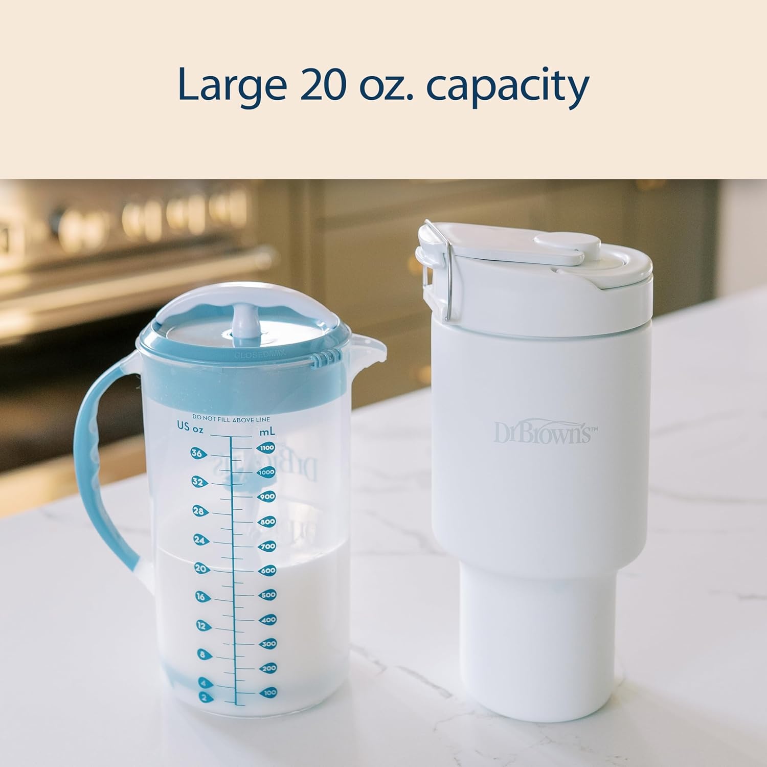 image:imageDr Browns Breast Milk and Formula Chiller Portable Insulated Storage for Breast Pumping and Bottle Feeding 20 oz590 mL Capacity Arctic White BPAFree 1PackArctic White Value Pack