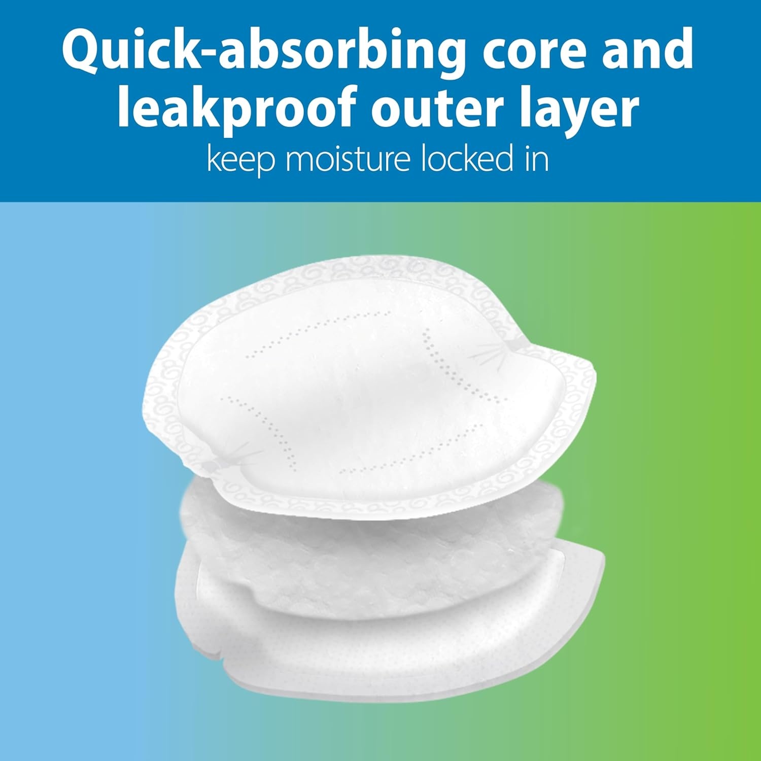 image:imageDr Browns Disposable Breast Pads for Leakproof Protection Absorbent and Discreet Nursing Pads with Adhesive Strips for Day or Night 120 Count Pack of 2120 Count