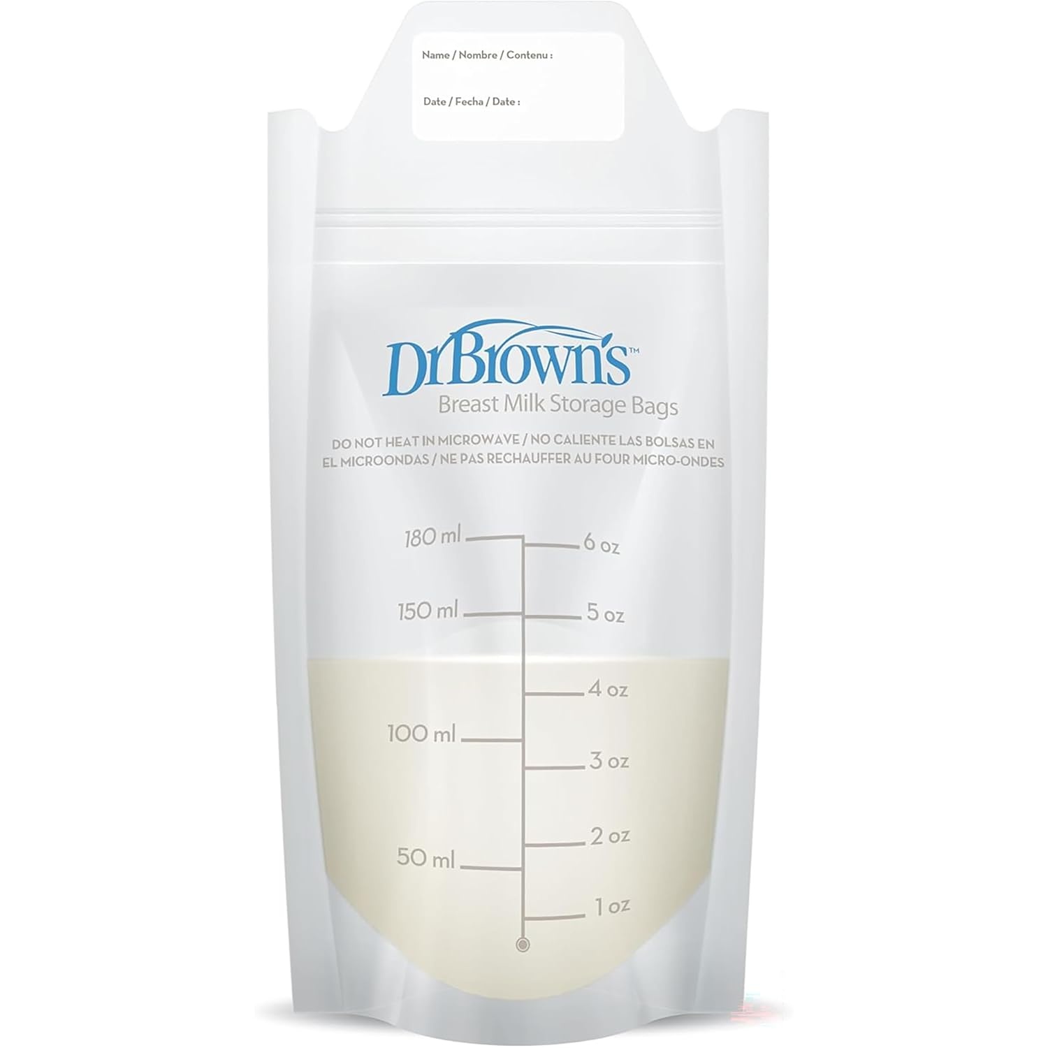 image:imageDr Browns Feeding Support Pillow with Cover Gentle Biege amp Breast Milk Storage Bags 100 ct 6 oz Bags BPA free