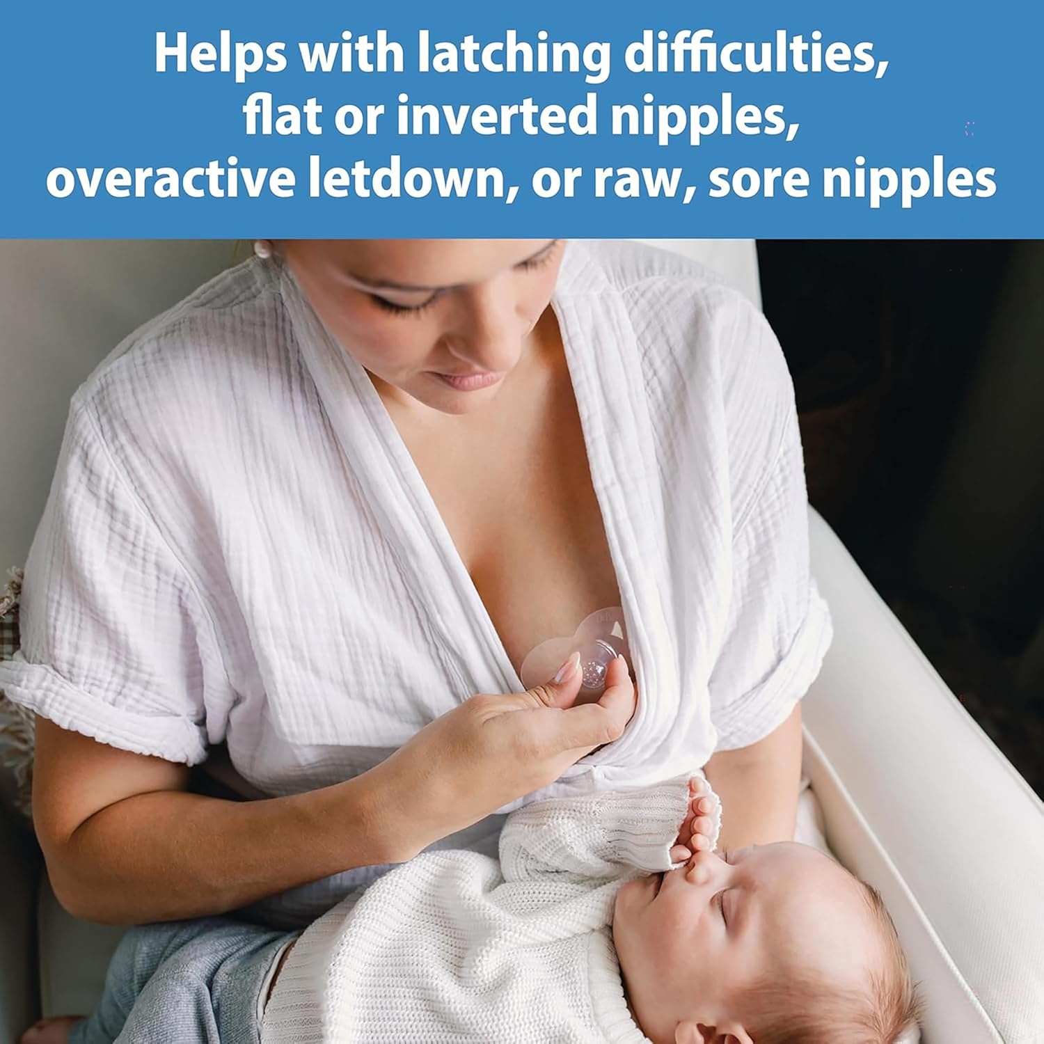 image:imageDr Browns Feeding Support Pillow with Cover Gentle Biege amp Breastfeeding Nipple Shields 24mm amp Disposable Breast Pads 60pk