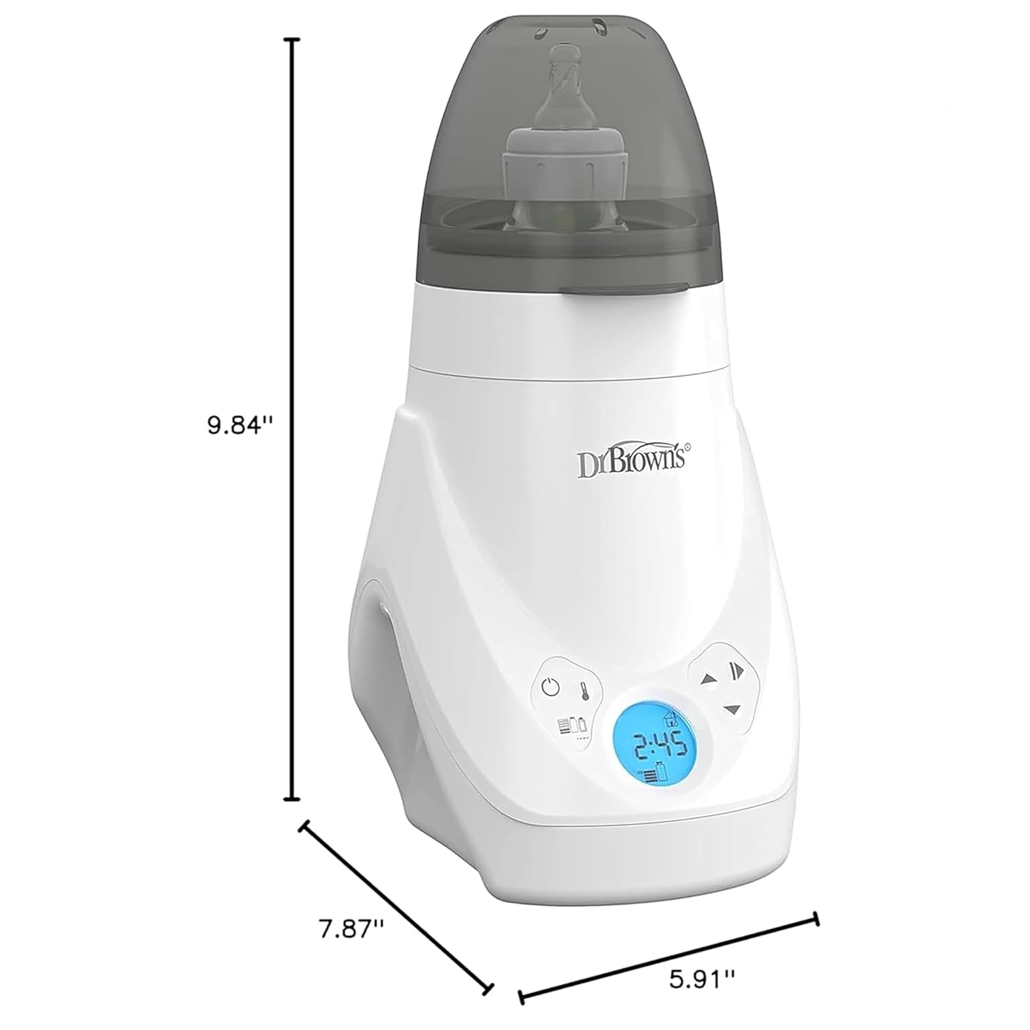 image:imageDr Browns Feeding Support Pillow with Cover Storm Green amp Deluxe Baby Bottle Warmer amp Natural Flow AntiColic Options Narrow Baby Bottle 4 oz120 mL 0m 4 Pack