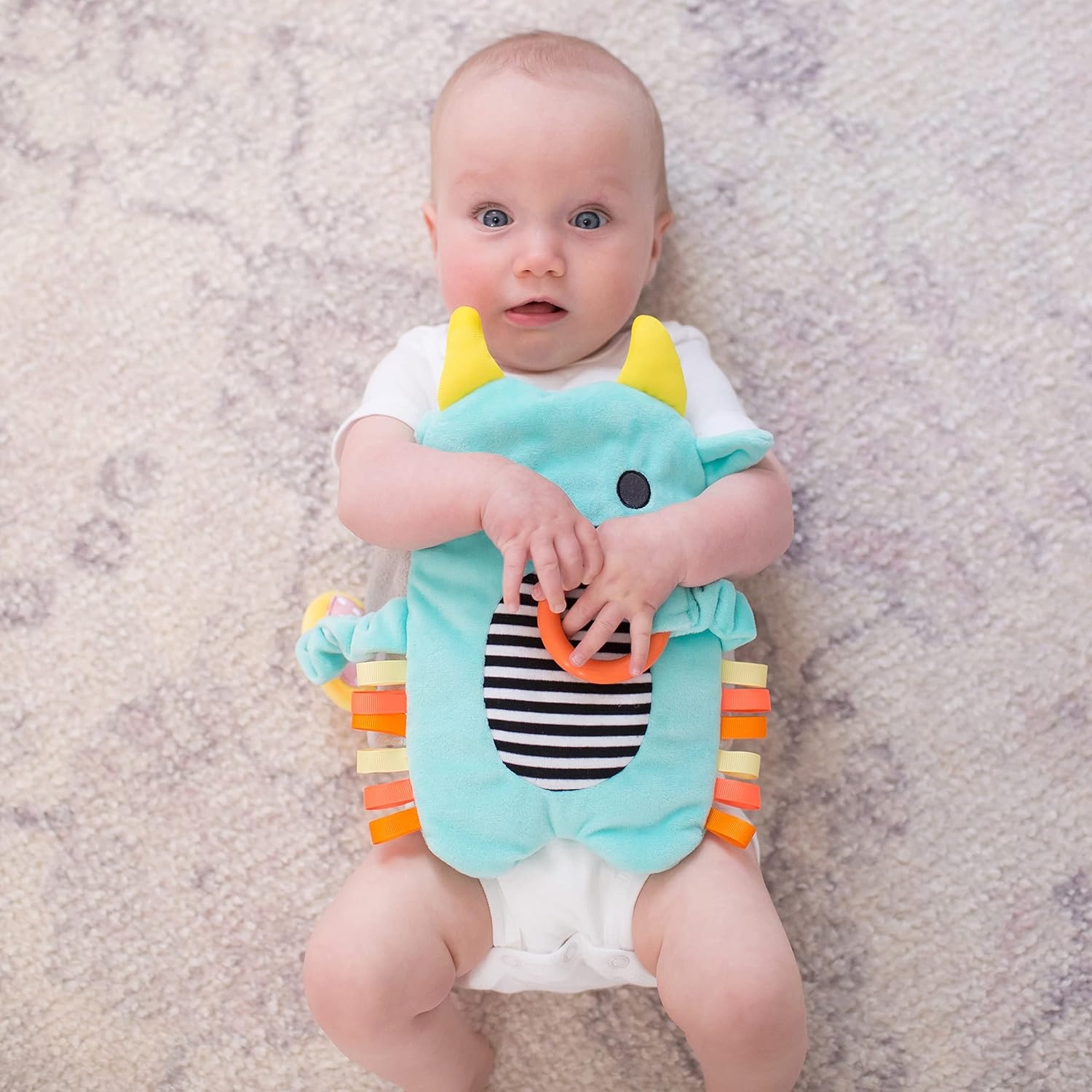 image:imageDr Browns Gripebelt Heated Belly Band Soothe Babys Tummy with Gentle Warmth and Compression Monster 3m BlueBlue Monster