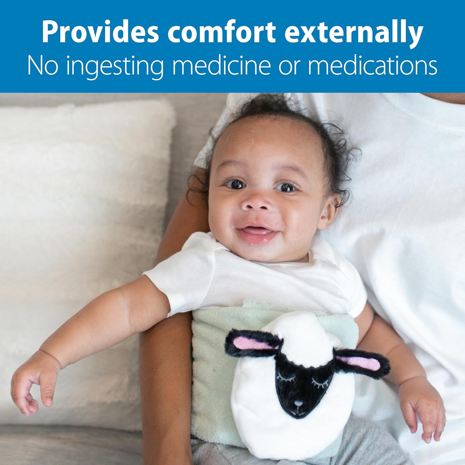 image:imageDr Browns Gripebelt Heated Belly Band Soothe Babys Tummy with Gentle Warmth and Compression Monster 3m BlueLamb