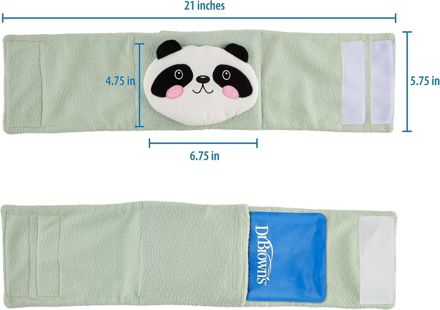 image:imageDr Browns Gripebelt Heated Belly Band Soothe Babys Tummy with Gentle Warmth and Compression Monster 3m BluePanda