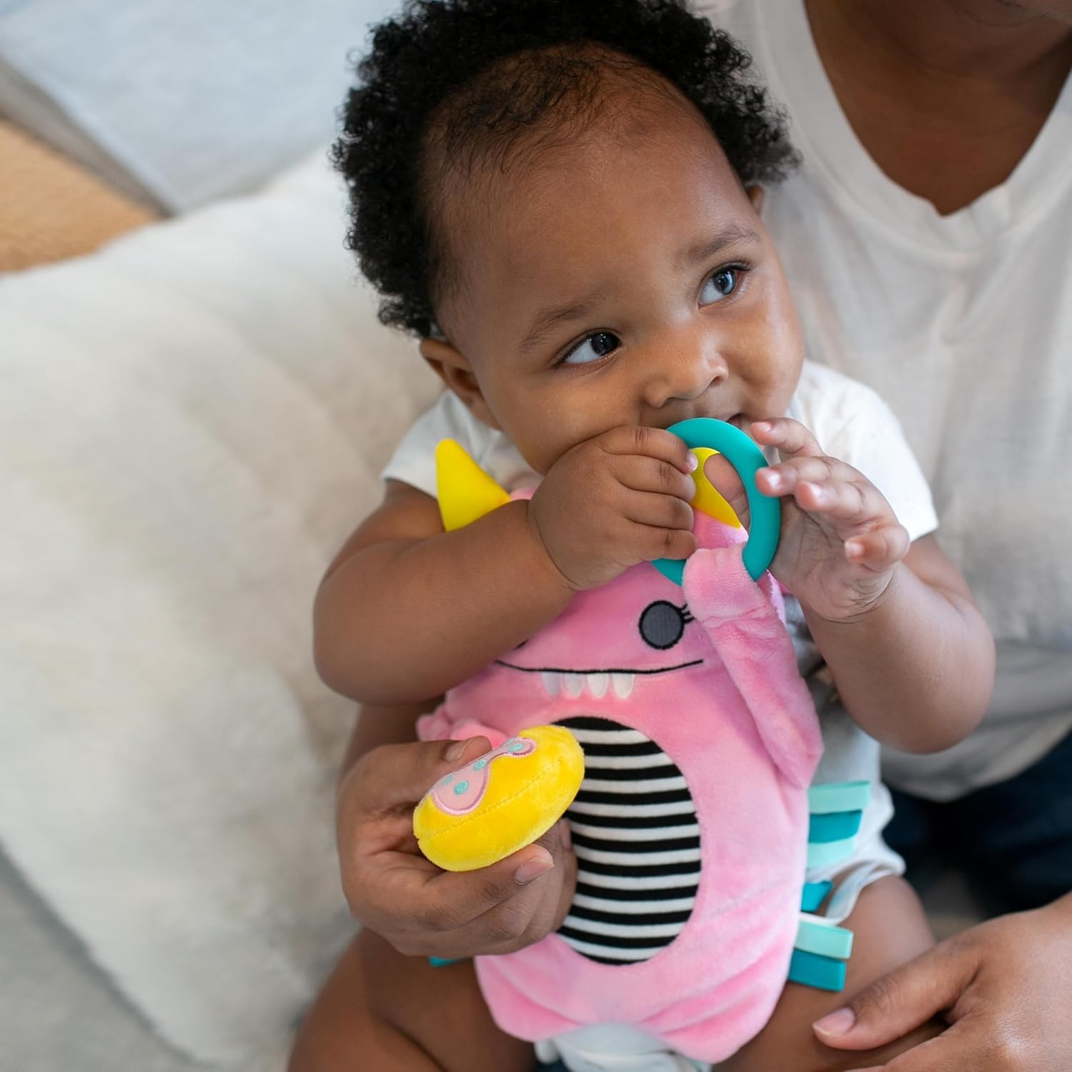 image:imageDr Browns Gripebelt Heated Belly Band Soothe Babys Tummy with Gentle Warmth and Compression Monster 3m BluePink Monster