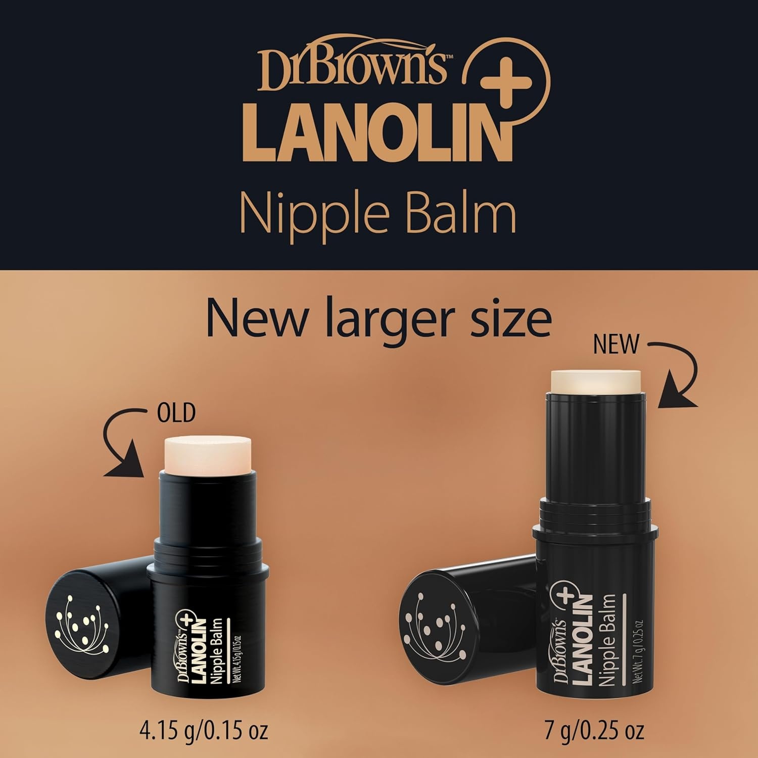 image:imageDr Browns Lanolin Nipple Balm Postpartum and Breastfeeding Essential Soothe and Protect Dry Chapped Nipples 7 g25 ozLanolin Nipple Balm