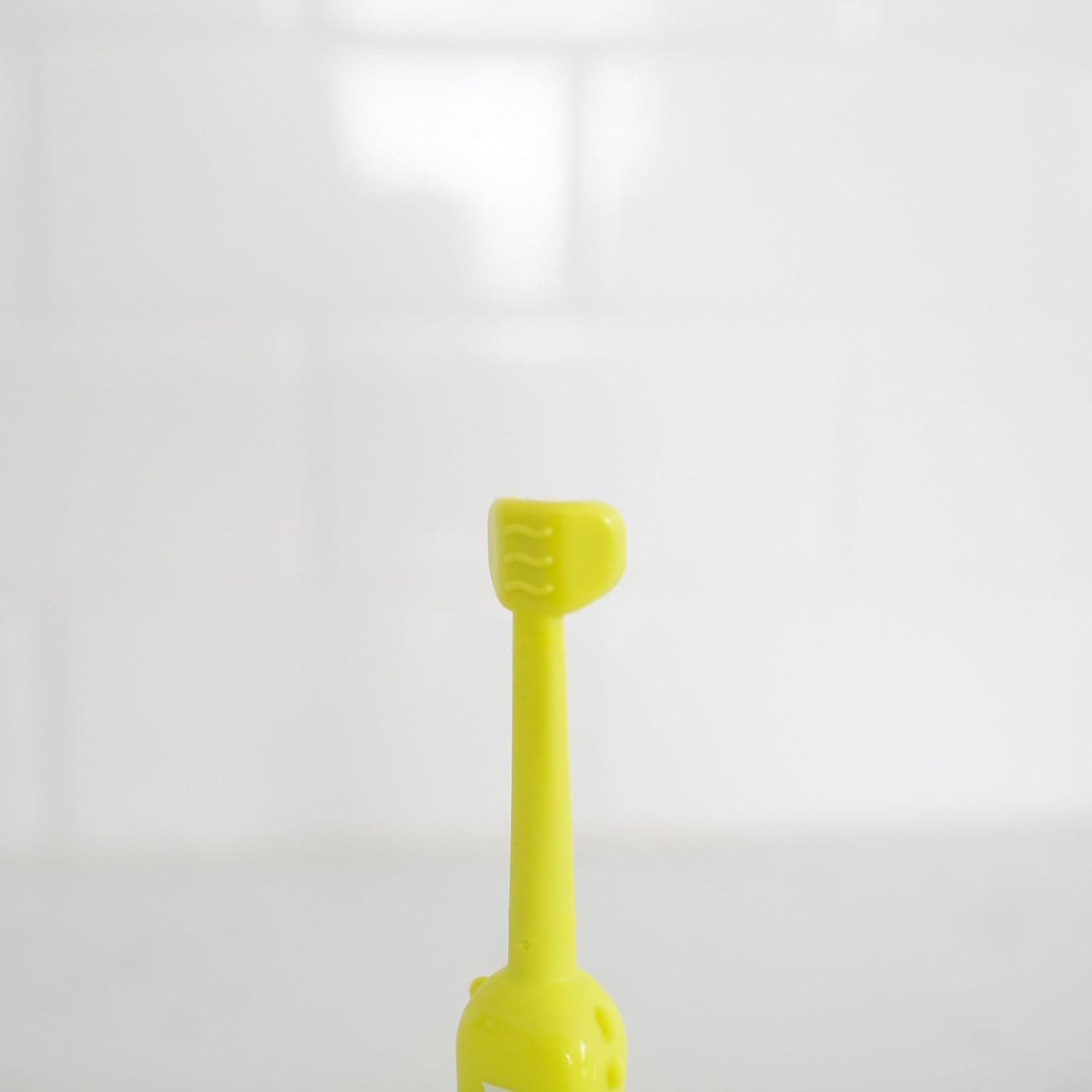 image:imageDr Browns ToothScrubber Toddler Toothbrush TripleSided Training Toothbrush with Suction Cup Base Green Monster Baby Oral Care Ages 14 Years1 Pack Green Monster