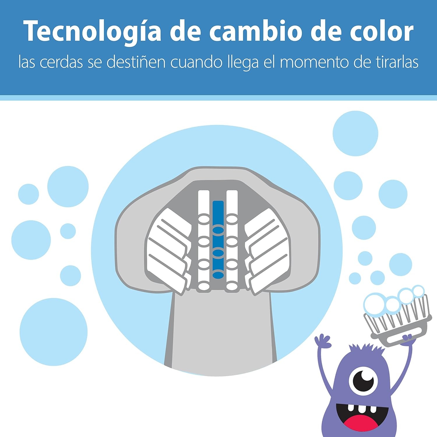 image:imageDr Browns ToothScrubber Toddler Toothbrush TripleSided Training Toothbrush with Suction Cup Base Green Monster Baby Oral Care Ages 14 Years1 Pack Purple Monster