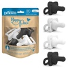 4-Pack  Gray/Black/White