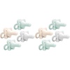 4-Pack  Gray/Green/Ecru