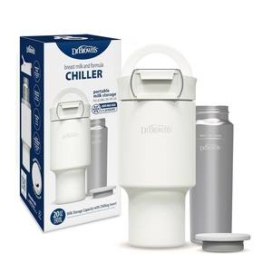 image:imageDr Browns Breast Milk and Formula Chiller Portable Insulated Storage for Breast Pumping and Bottle Feeding 20 oz590 mL Capacity Arctic White BPAFree 1PackArctic White