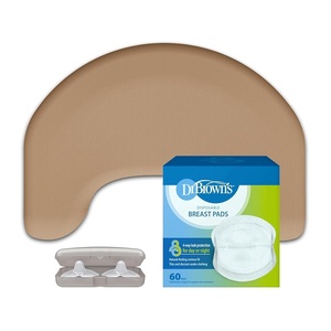 image:imageDr Browns Feeding Support Pillow with Cover Gentle Biege amp Breastfeeding Nipple Shields 20mm amp Disposable Breast Pads  60pk