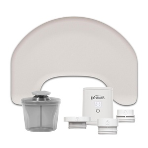 image:imageDr Browns Feeding Support Pillow with Cover Light Gray amp Travel Baby Bottle Warmer amp Baby Formula Dispenser Gray