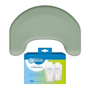 image:imageDr Browns Feeding Support Pillow with Cover Storm Green amp Breast Milk Storage Bags 100 ct 6 oz Bags BPA free