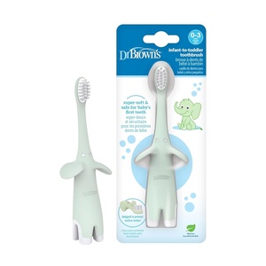 image:imageDr Browns InfanttoToddler Toothbrush Elephant Mint 03 Years