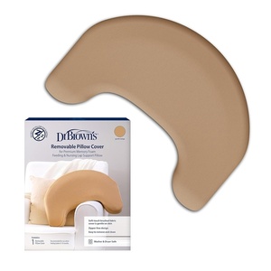 image:imageDr Browns Nursing Pillow with Washable Cover Breastfeeding Lap Support Pillow Premium Memory Foam Firm and Responsive Gentle Beige  Beige Cover