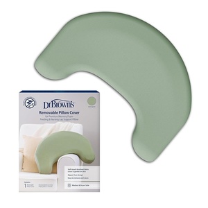 image:imageDr Browns Nursing Pillow with Washable Cover Breastfeeding Lap Support Pillow Premium Memory Foam Firm and Responsive Storm Green  Green Cover