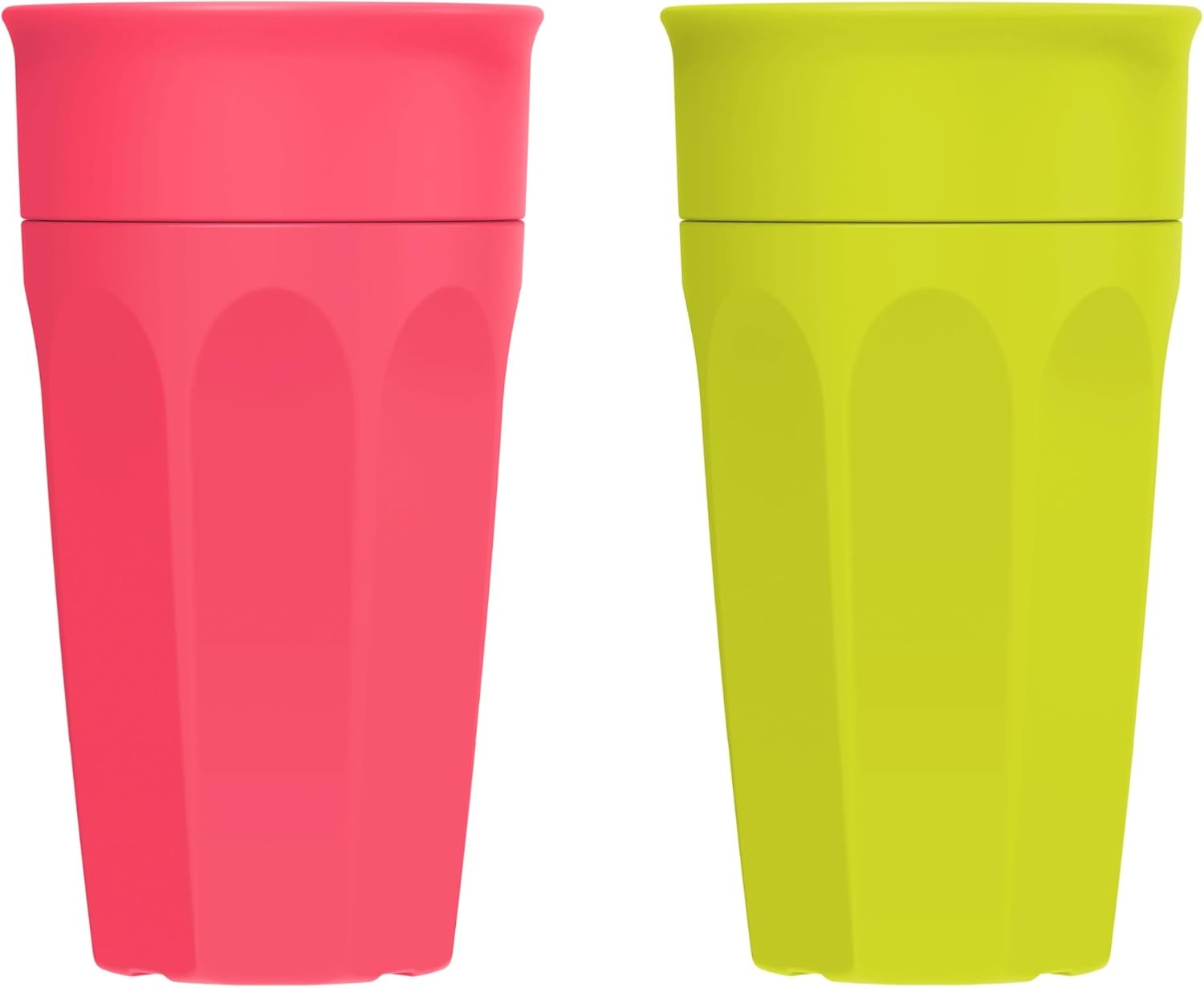 image:imageDr Browns Milestones Cheers 360 Spoutless Transition Cup with Handles Travel Friendly and Leak Free Sippy for Babies and Toddlers Green BPAFree 7 oz200 mL 6mSet GreenPink