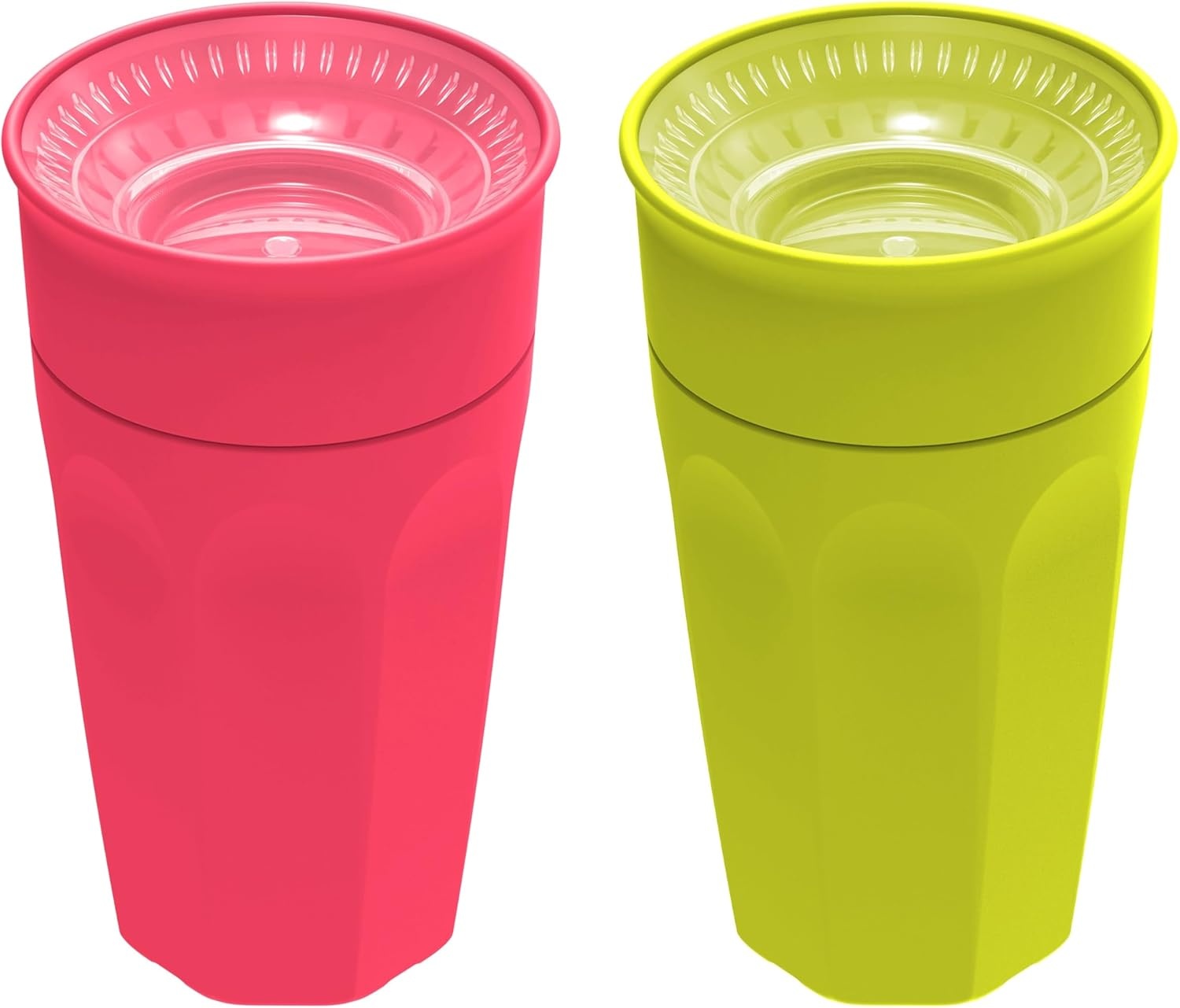 image:imageDr Browns Milestones Cheers 360 Spoutless Transition Cup with Handles Travel Friendly and Leak Free Sippy for Babies and Toddlers Green BPAFree 7 oz200 mL 6mSet GreenPink