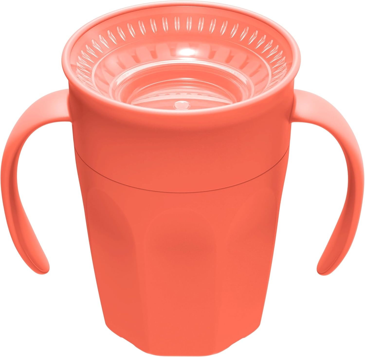 image:imageDr Browns Milestones Cheers 360 Spoutless Transition Cup with Handles Travel Friendly and Leak Free Sippy for Babies and Toddlers Green BPAFree 7 oz200 mL 6mCoral