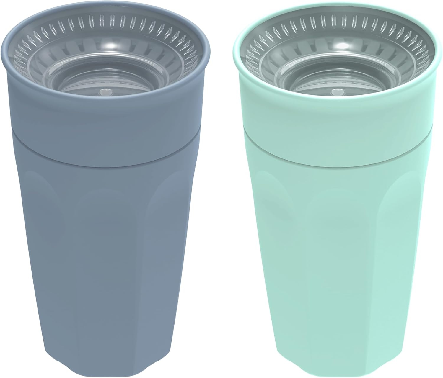 image:imageDr Browns Milestones Cheers 360 Spoutless Transition Cup with Handles Travel Friendly and Leak Free Sippy for Babies and Toddlers Green BPAFree 7 oz200 mL 6mSet BlueAqua