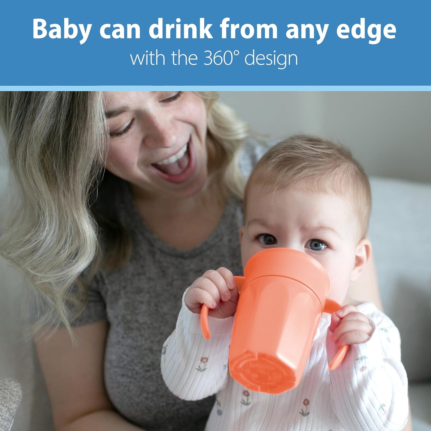 image:imageDr Browns Milestones Cheers 360 Spoutless Transition Cup with Handles Travel Friendly and Leak Free Sippy for Babies and Toddlers Green BPAFree 7 oz200 mL 6mCoral