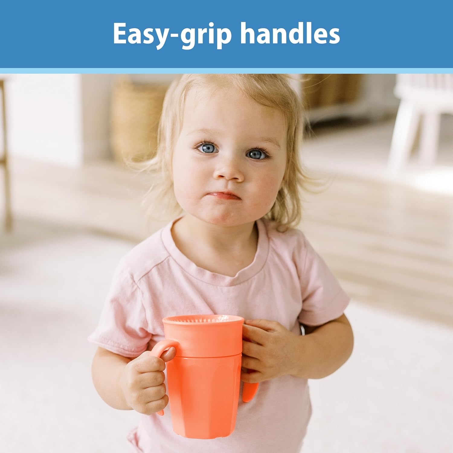 image:imageDr Browns Milestones Cheers 360 Spoutless Transition Cup with Handles Travel Friendly and Leak Free Sippy for Babies and Toddlers Green BPAFree 7 oz200 mL 6mCoral