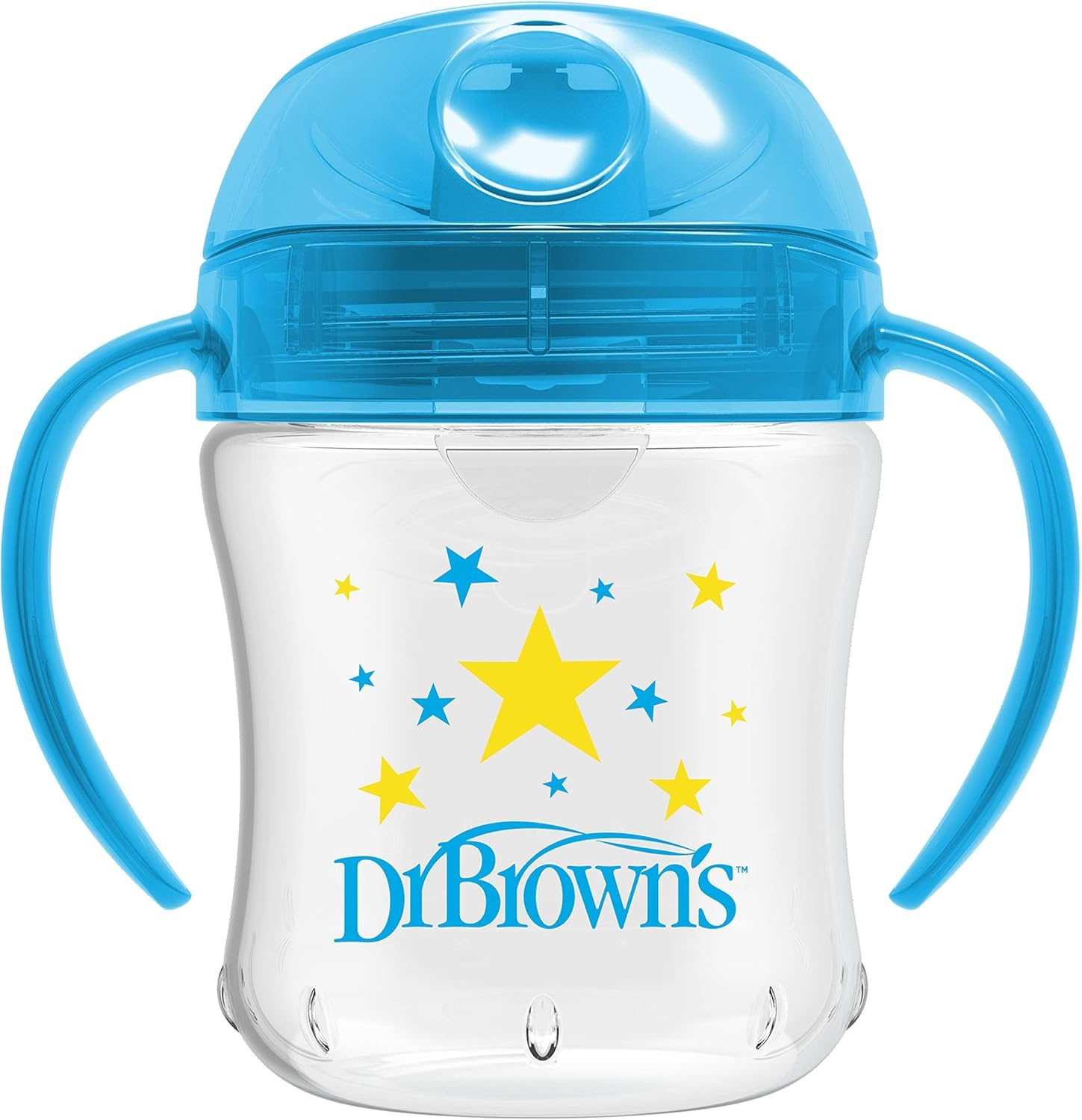 image:imageDr Browns Milestones Soft Spout Sippy Cup with Handles BPAFree Blue StarBlue Star