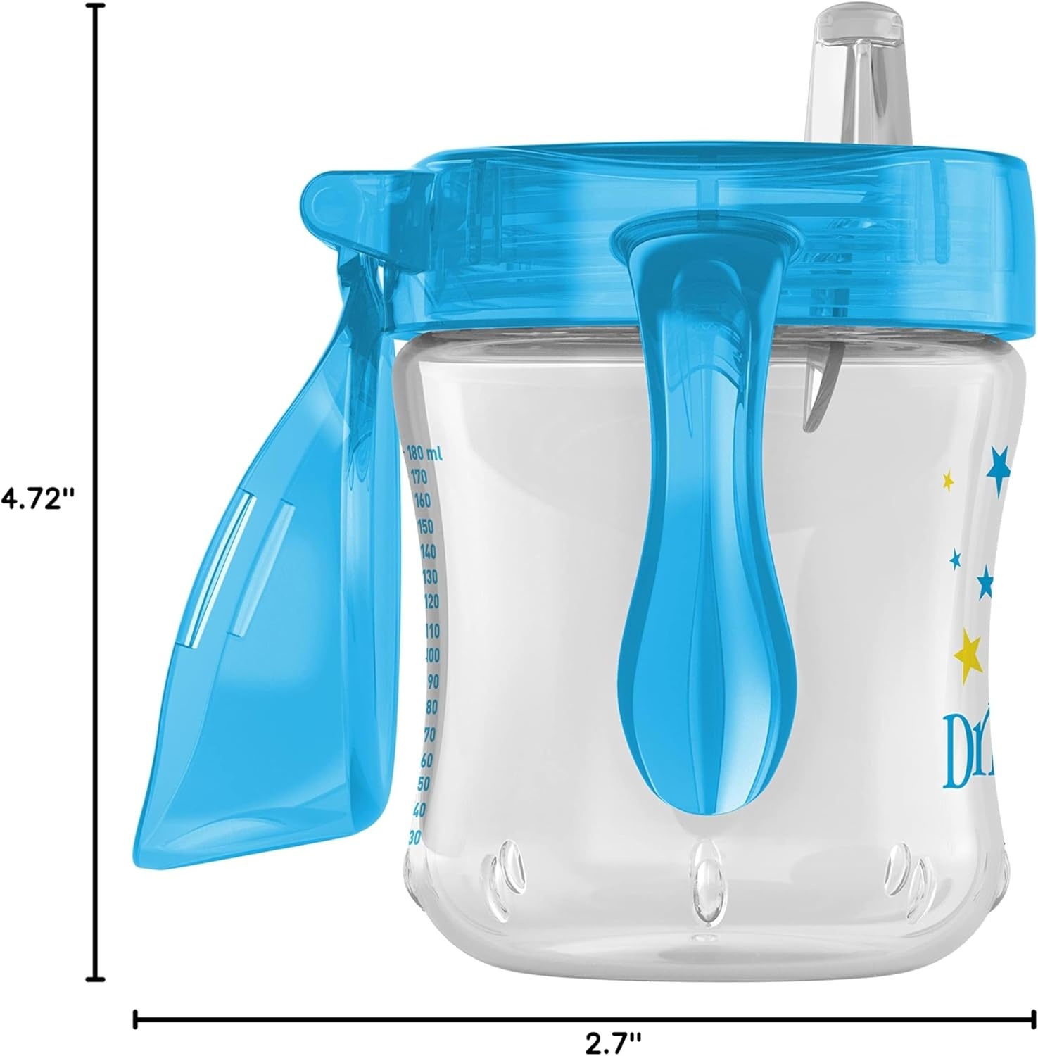 image:imageDr Browns Milestones Soft Spout Sippy Cup with Handles BPAFree Blue StarBlue Star